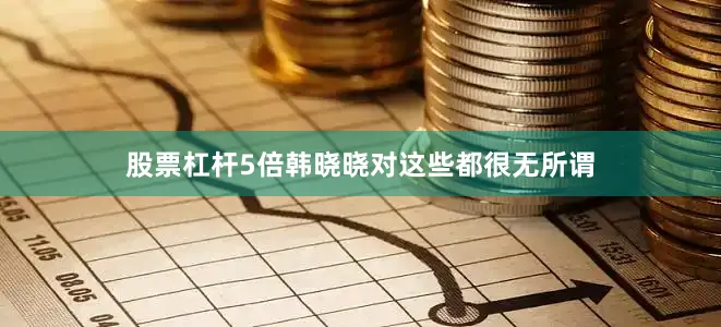 股票杠杆5倍韩晓晓对这些都很无所谓