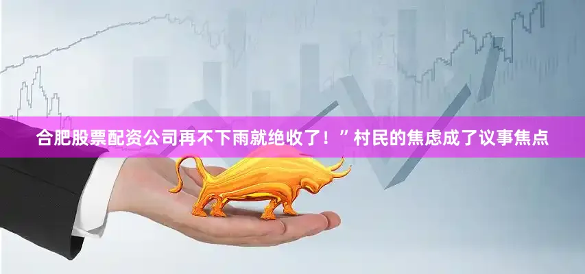 合肥股票配资公司再不下雨就绝收了！”村民的焦虑成了议事焦点